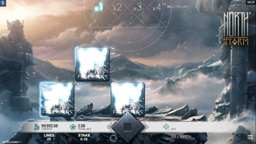 North Storm slot screen 2