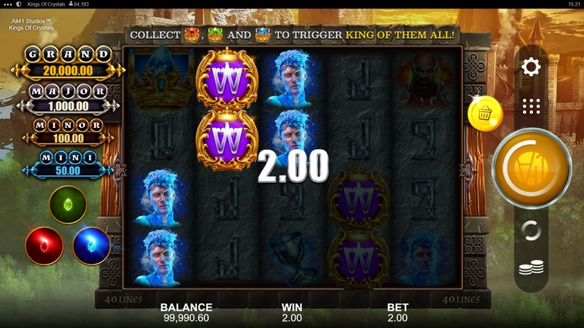 Kings of Crystals slot screen 2