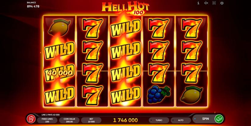 Hell Hot 100 slot screen 6