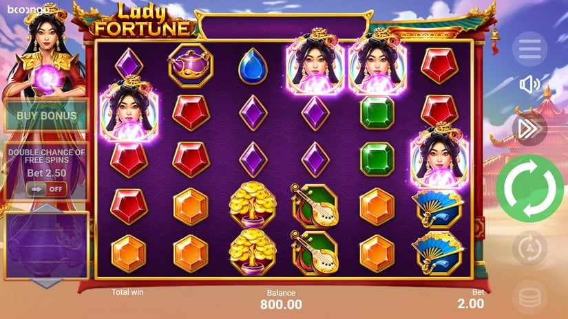 Lady Fortune slot screen 2