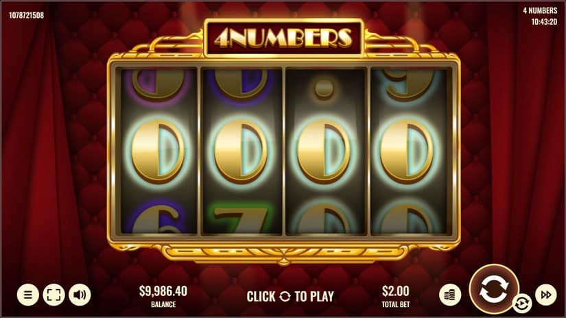 4 Numbers slot screen 2