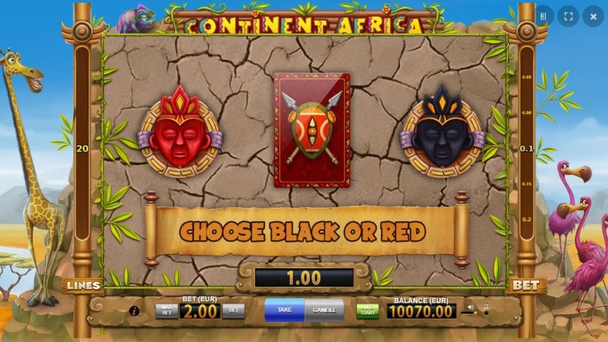 Continent Africa slot screen 4