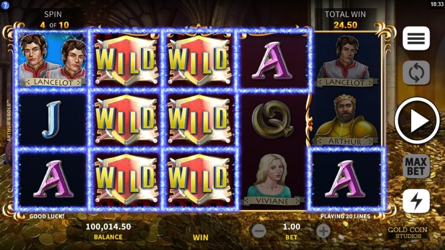 Arthur`s Gold slot screen 5