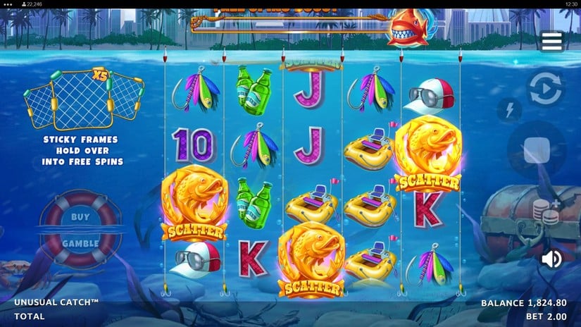 Unusual Catch slot screen 2