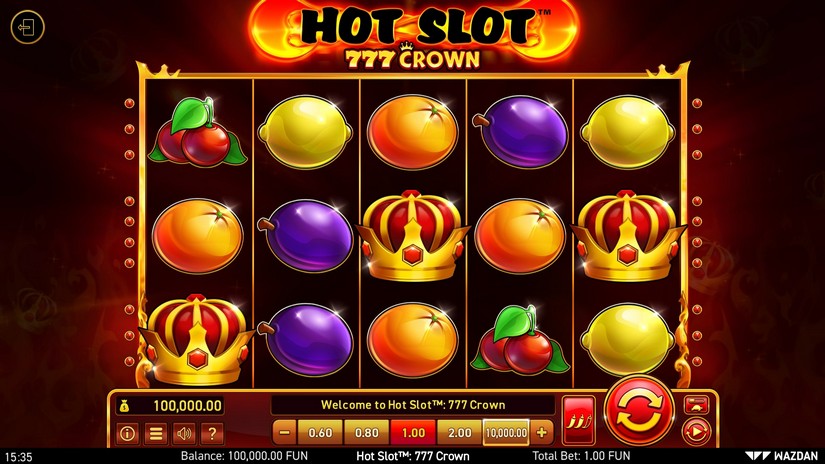 Hot Slot™: 777 Crown slot screen 1