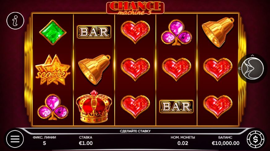 Chance Machine 5 slot screen 1