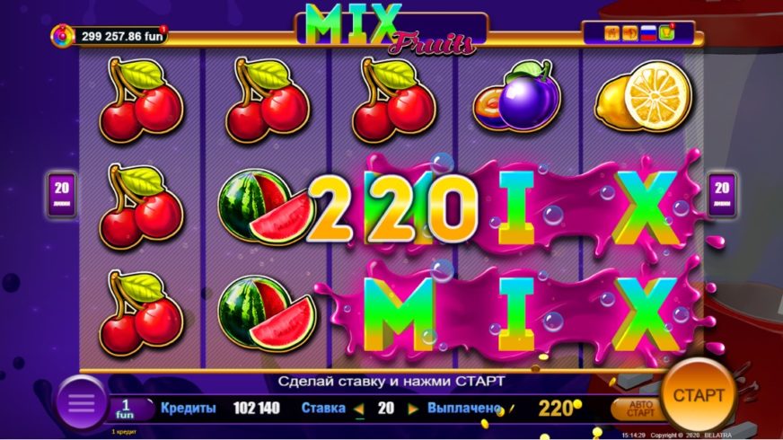Mix Fruits slot screen 2