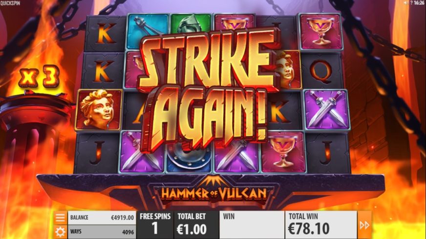 Hammer of Vulcan slot screen 5