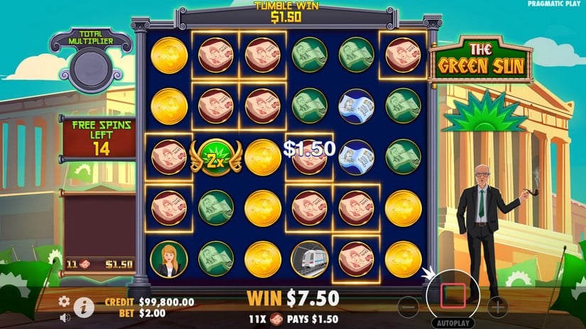 The Green Sun slot screen 4