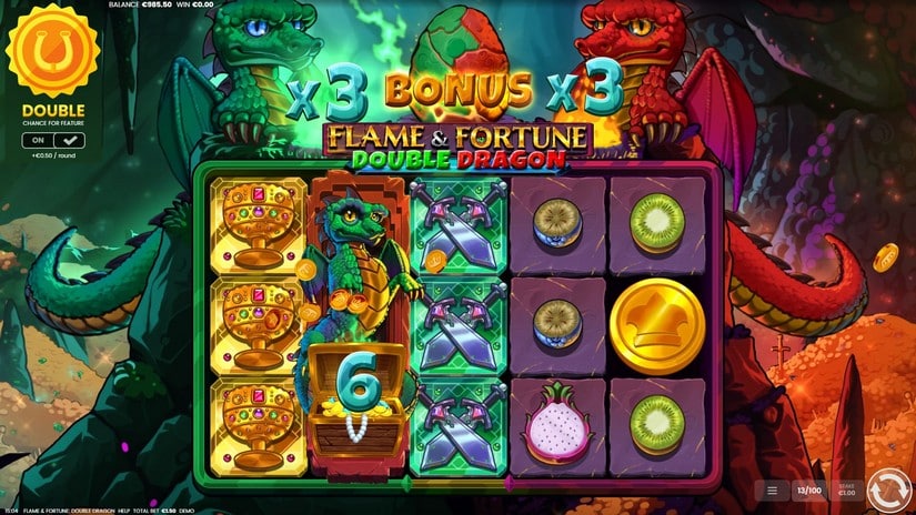 Flame & Fortune Double Dragon slot screen 3