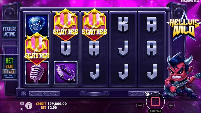 Hellvis Wild slot screen 2