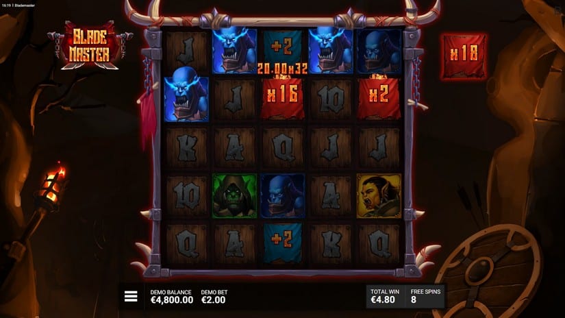 Blade Master slot screen 5