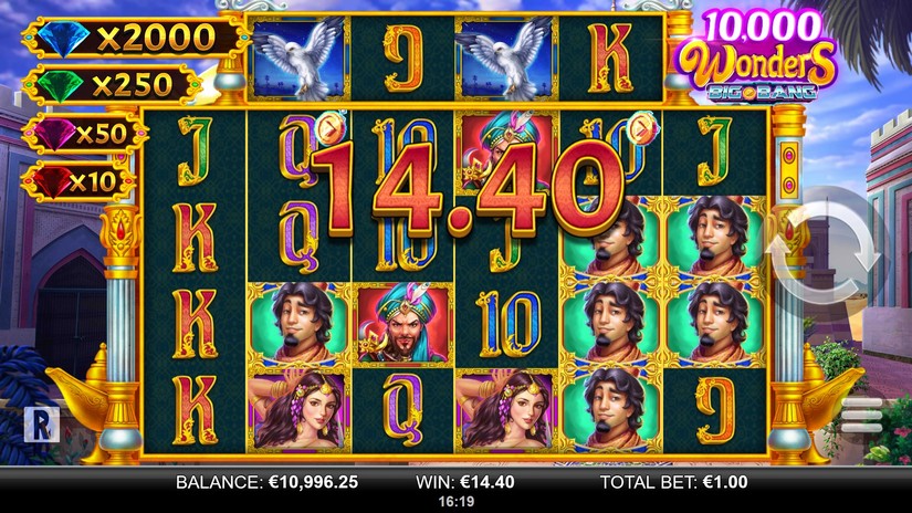 10,000 Wonders Big Bang slot screen 4