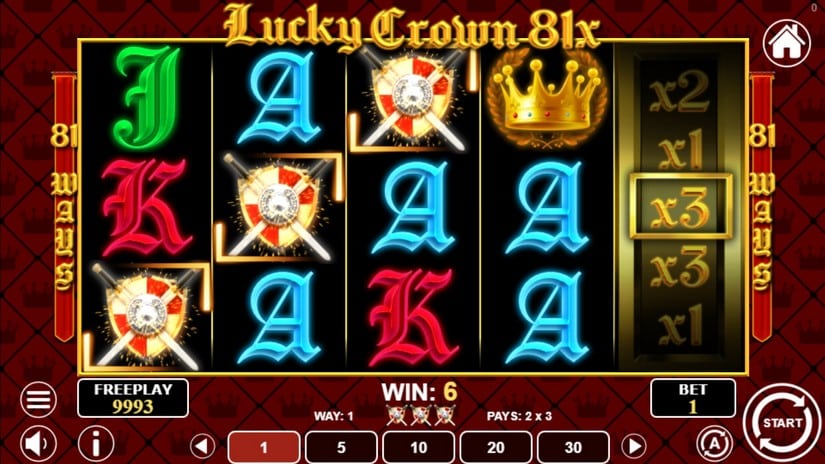 Lucky Crown 81x slot screen 4