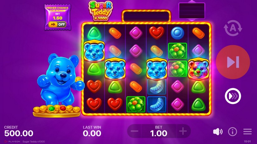 Sugar Teddy x1000 slot screen 2