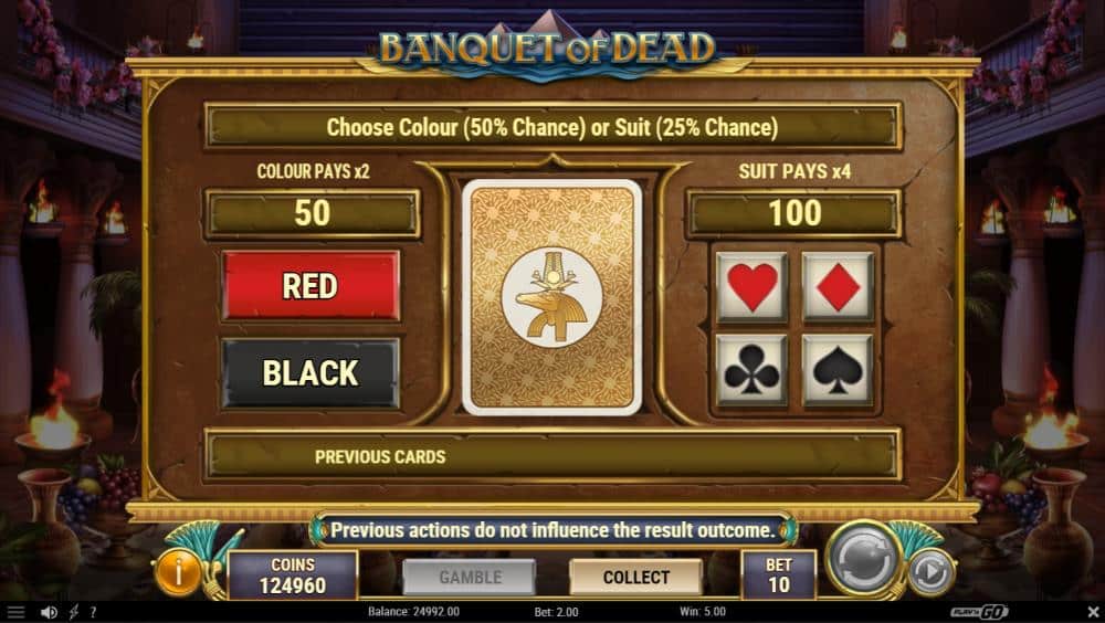 Banquet of Dead gamble feature