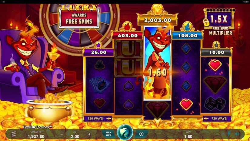 Devilish Fortunes slot screen 2