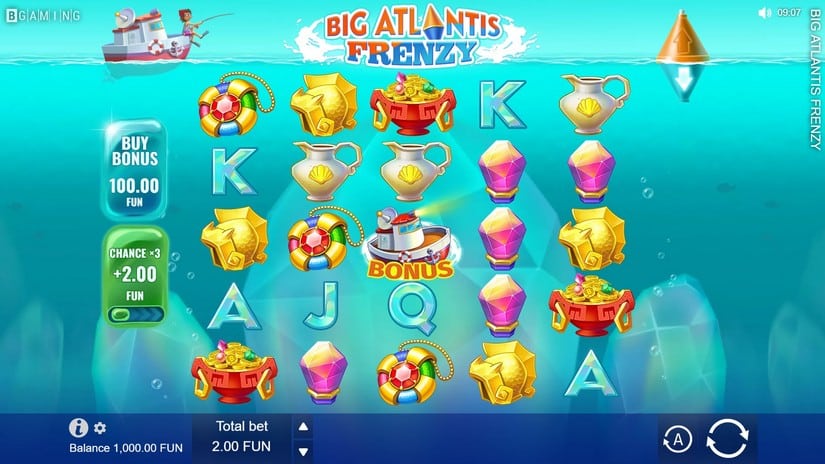 Big Atlantis Frenzy slot screen 1