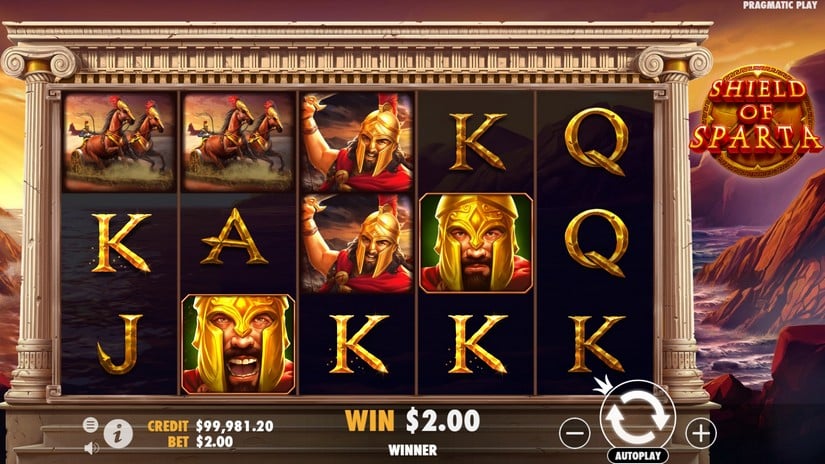 Shield of Sparta slot screen 2