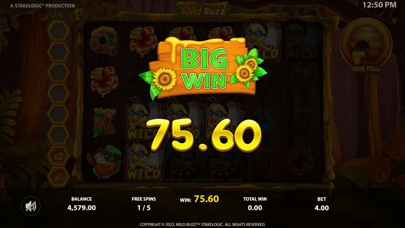 Wild Buzz slot screen 5
