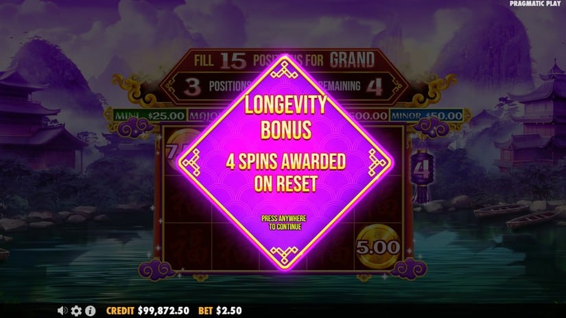 Chests of Cai Shen slot screen 2