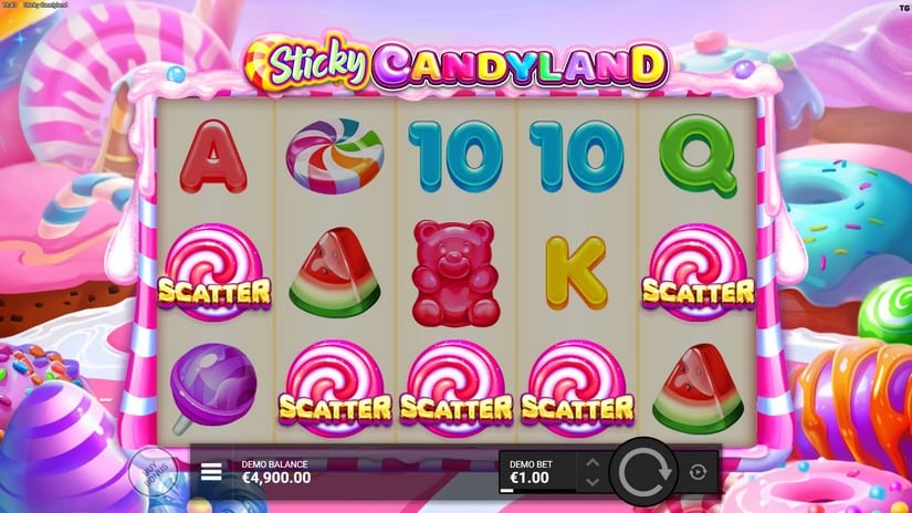 Sticky Candyland slot screen 2