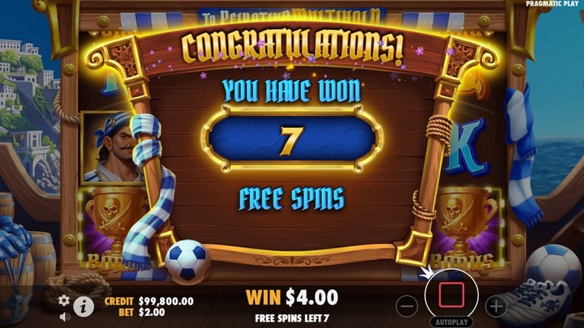 To Peiratiko Multihold slot screen 3