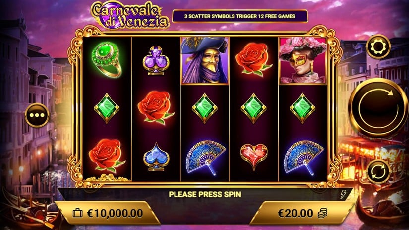Carnevale di Venezia slot screen 1