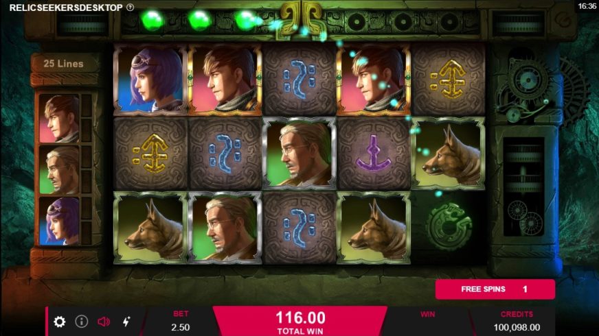 Relic Seekers slot screen 5