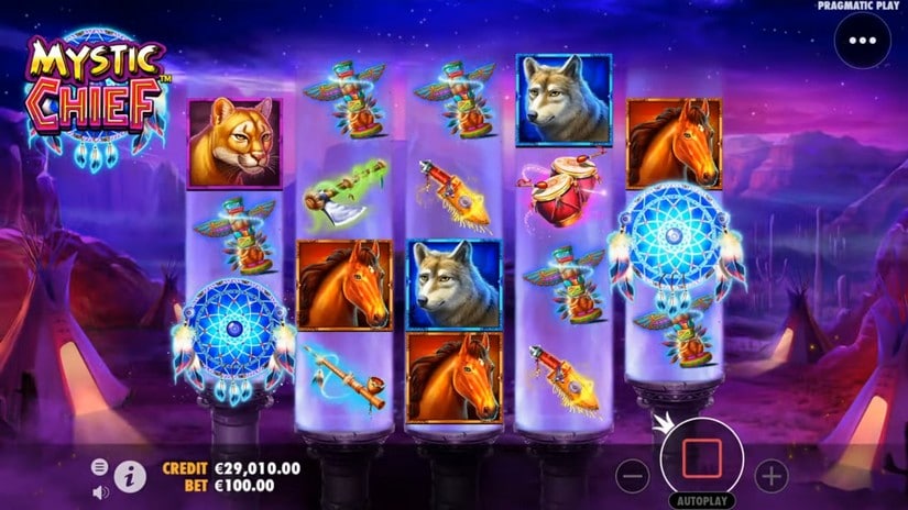 Mystic Chief slot screen 3