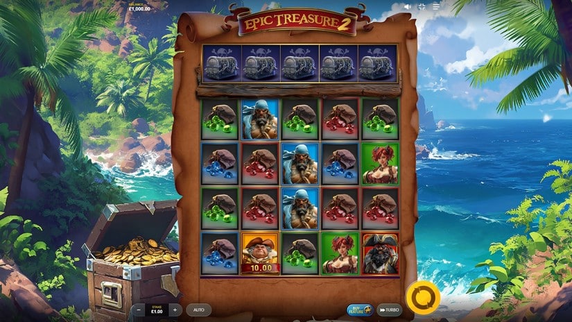 Epic Treasure 2 slot screen 1