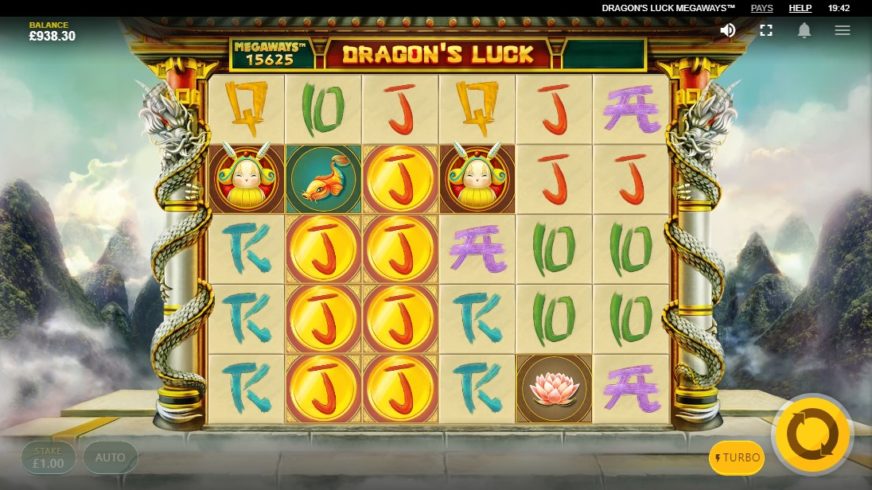 Dragon’s Luck Megaways slot screen 2
