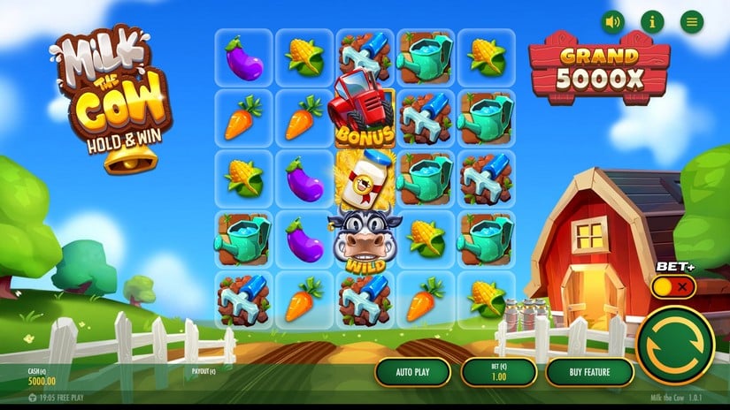 Milk The Cow slot screen 1
