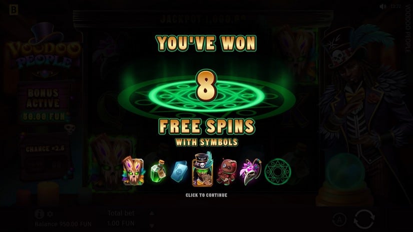 Voodoo People slot screen 3