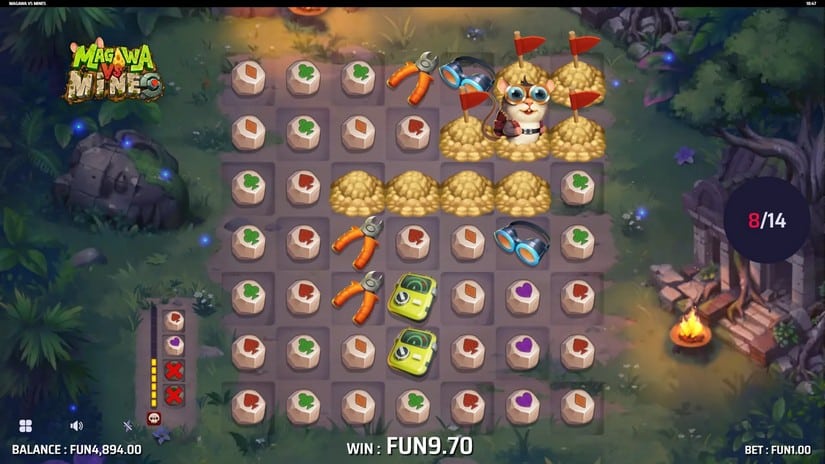 Magawa vs Mines slot screen 5