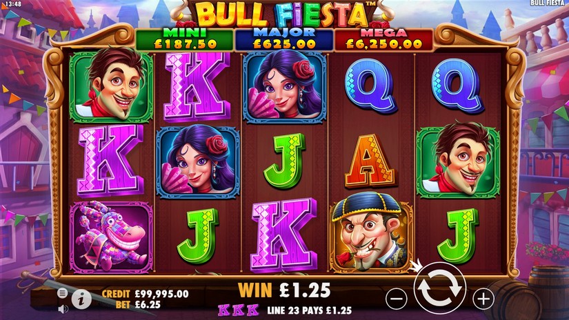 Bull Fiesta slot screen 2