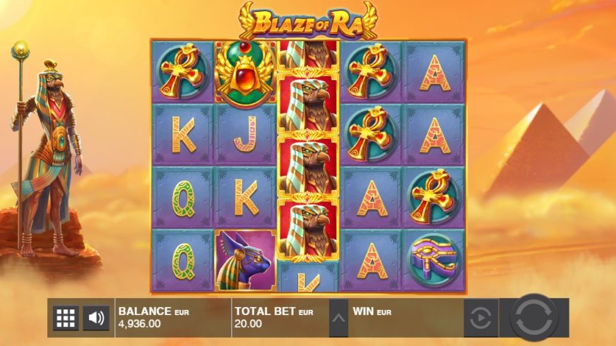 Blaze Of Ra slot screen 2