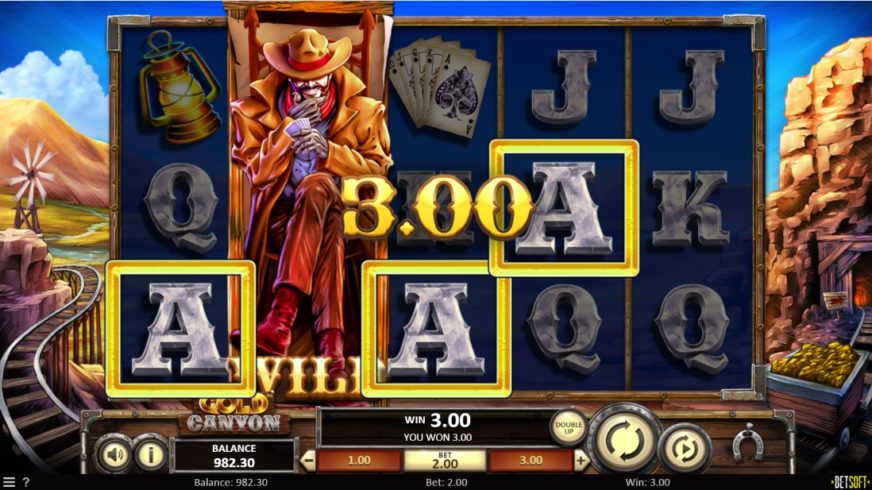 Gold Canyon slot screen 3