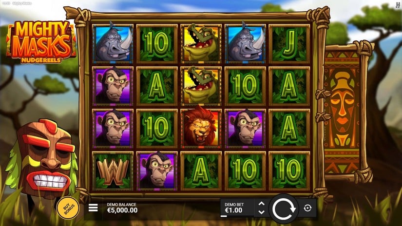 Mighty Masks slot screen 1