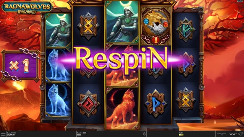 RagnaWolves WildEnergy slot screen 4