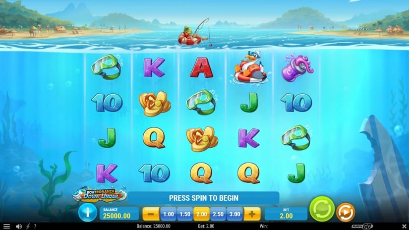 Boat Bonanza Down Under slot screen 1