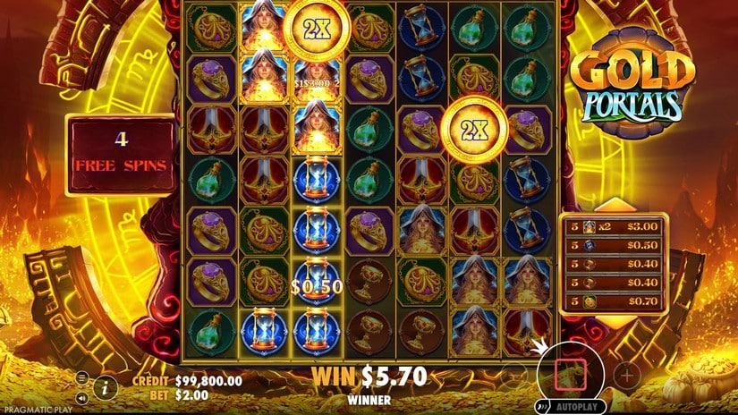 Gold Portals slot screen 5