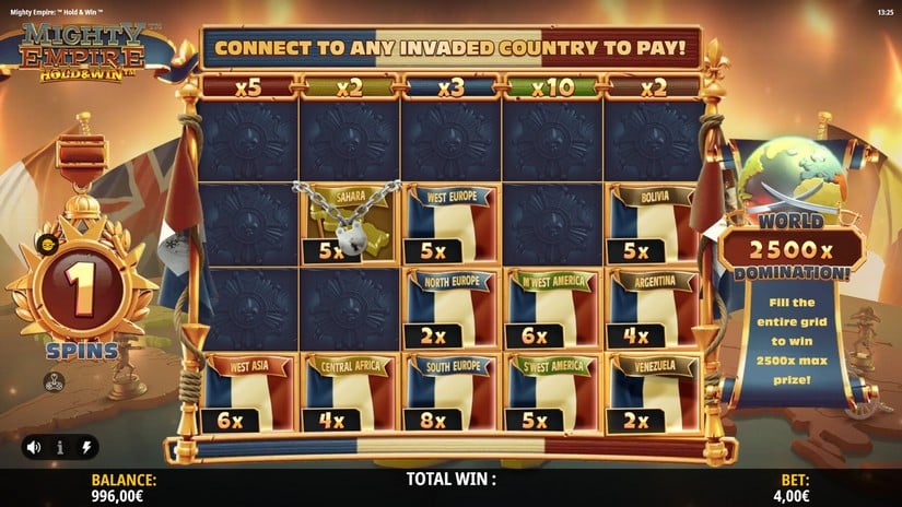 Mighty Empire Hold & Win slot screen 4