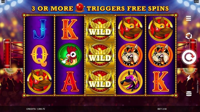 Numero Uno slot screen 1