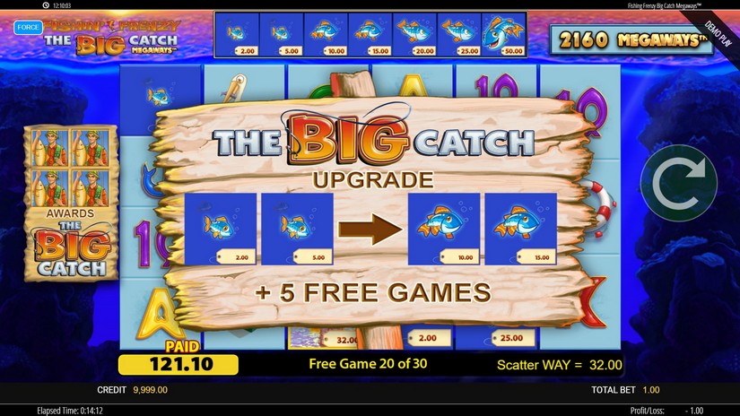 Fishin’ Frenzy The Big Catch Megaways slot screen 5