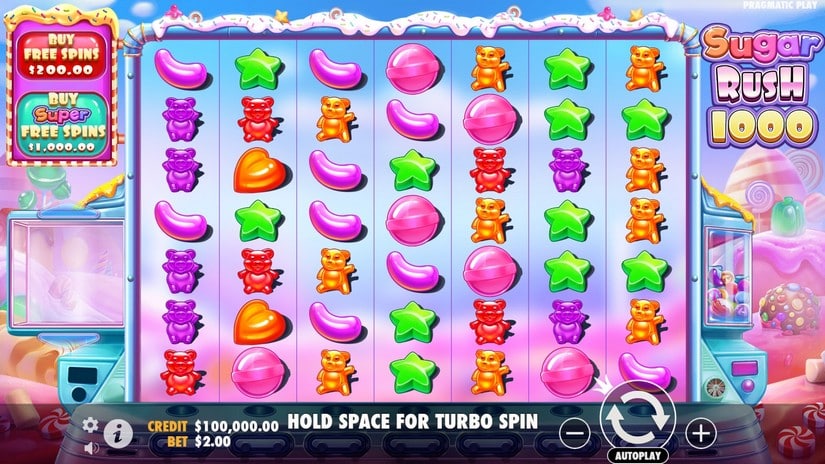 Sugar Rush 1000 slot screen 1