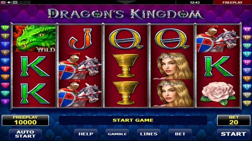 Dragons Kingdom slot screen 1