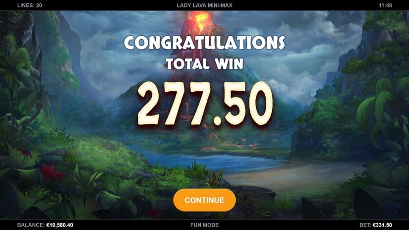 Lady Lava Mini-Max slot screen 8