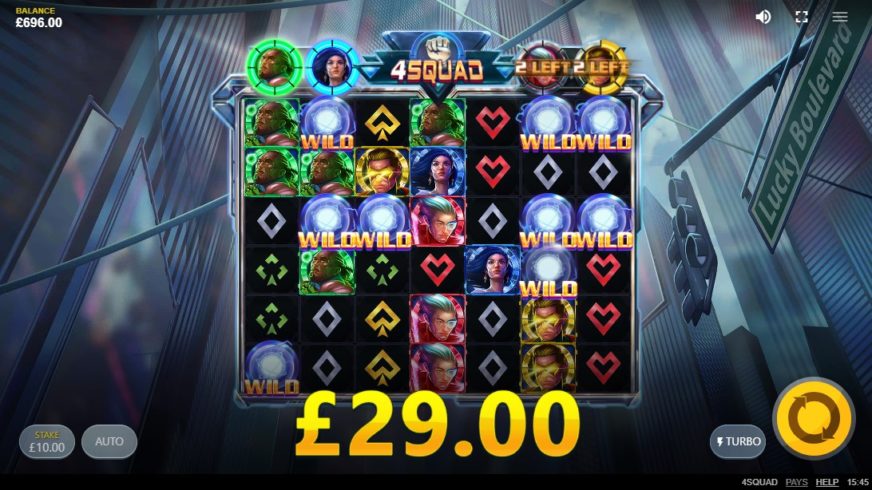 4Squad slot screen 2