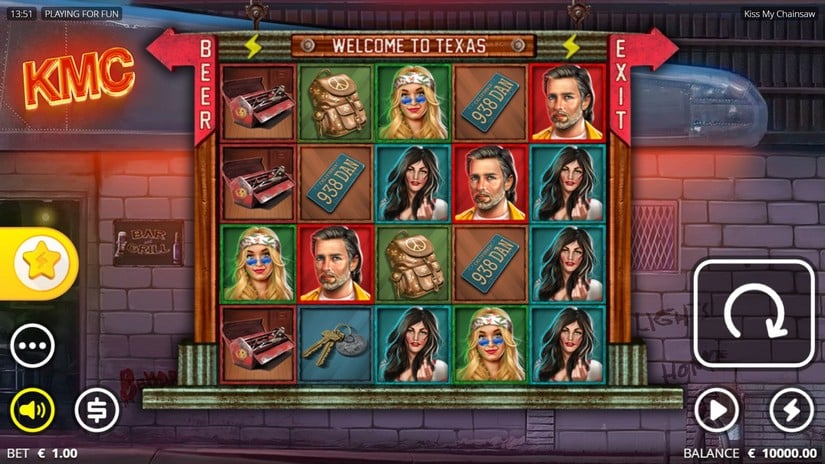 Kiss My Chainsaw slot screen 1